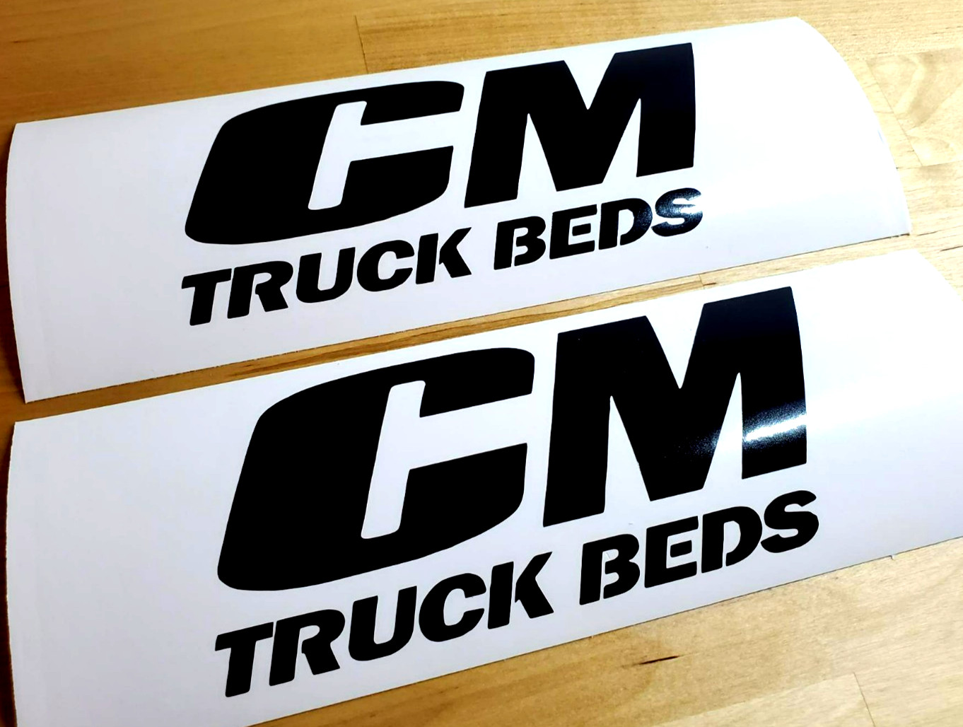 CM truck bed decals Stickers Gloss black 10″ (2) FAST USA