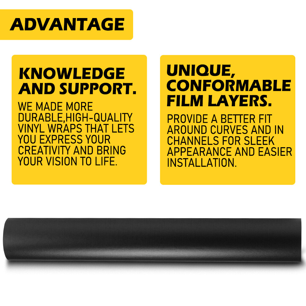 3M 2080 Matte Black Vinyl Vehicle Wrap Car Decal Sheet Roll Film | G12