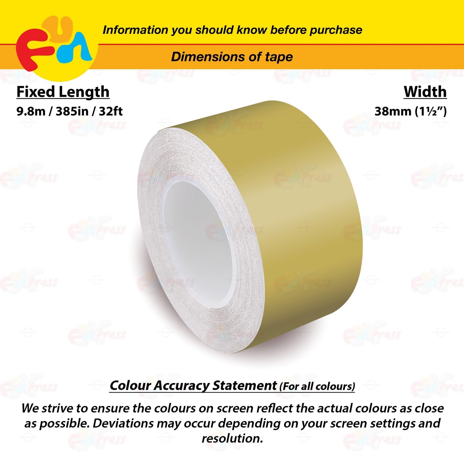 MATTE GOLD 1.5″ 38mm PIN STRIPE Car Model Streamline TAPE Decal Vinyl Sticker