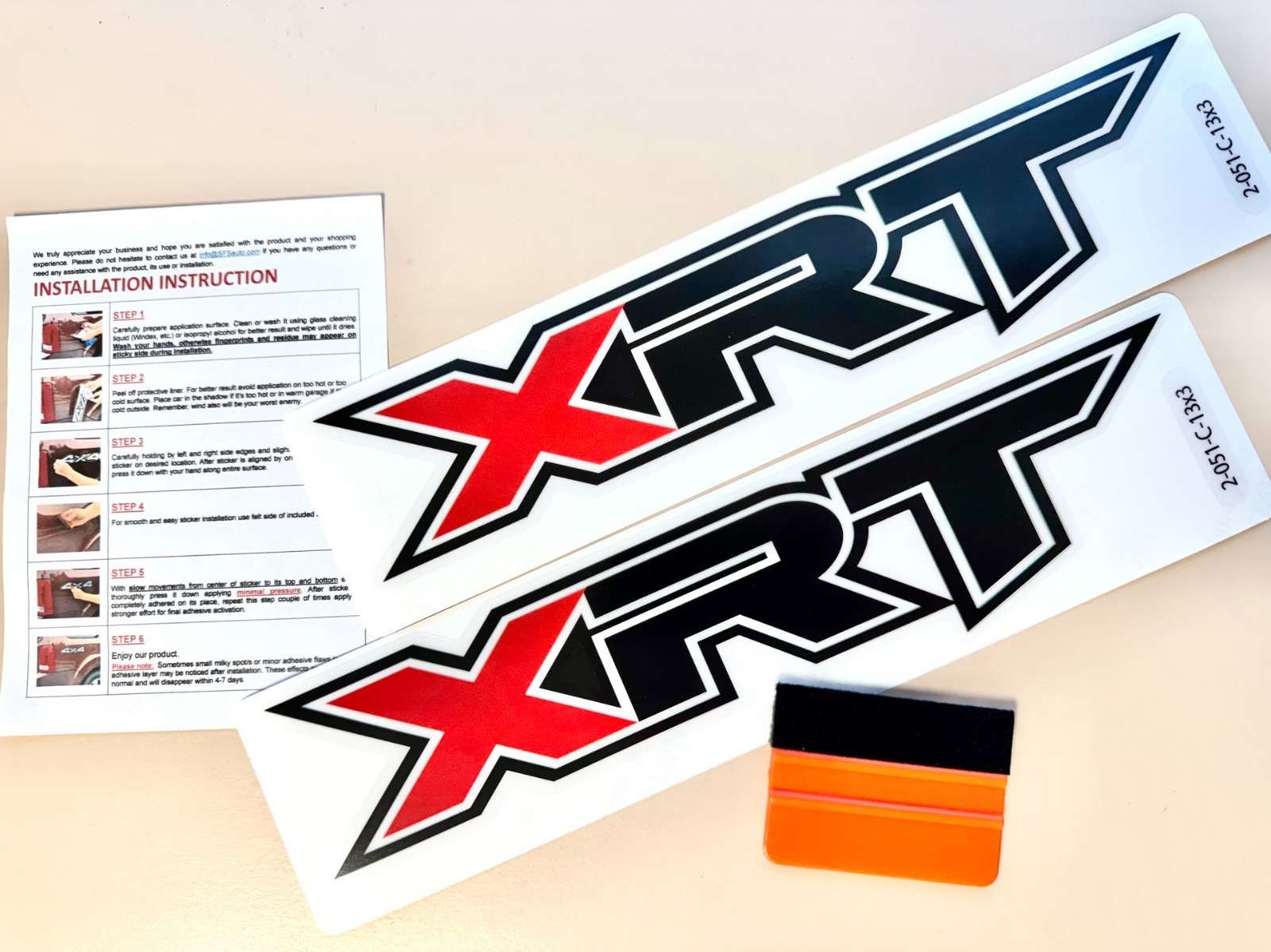 2 x Side Bed Stickers Compatible w/ Santa Cruz XRT Decals Accessory 13 x 3 in