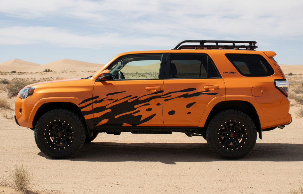 MUD SPLASH Vinyl Decal Set 85″x23″ – Left & Right Side – Truck SUV Car Pick Up