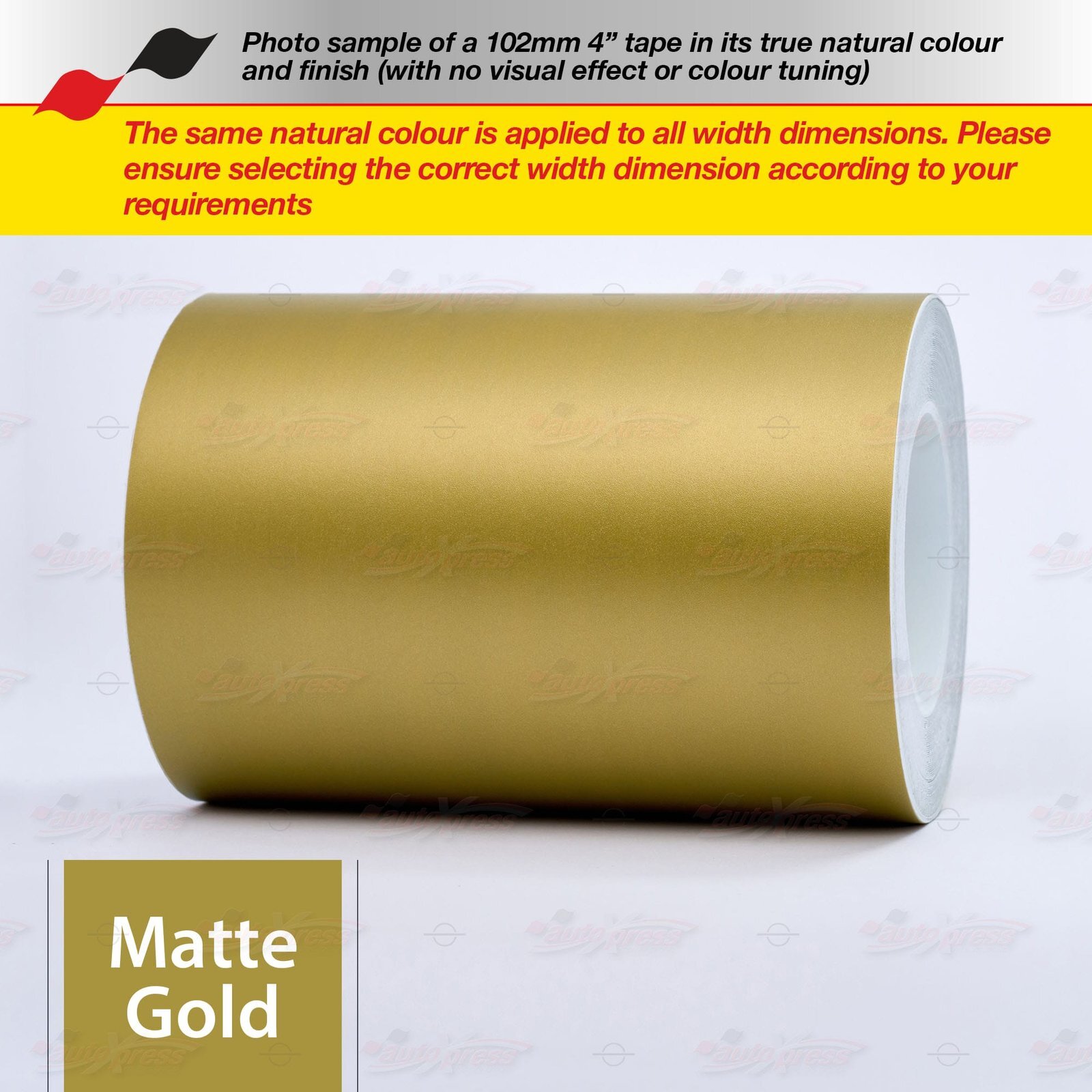 8″ Roll Vinyl Pinstriping Pin Stripe Line Tape Decal Sticker 203mm MATTE GOLD