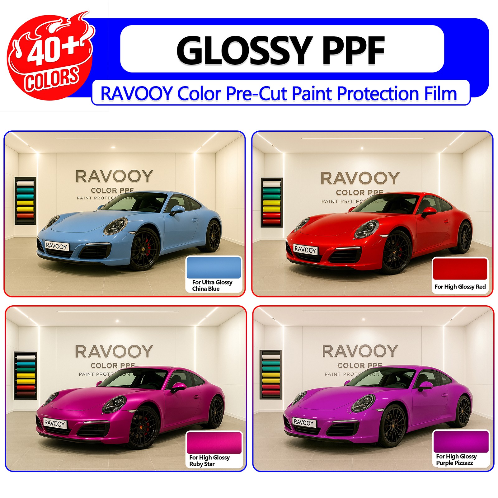 Color Precut PPF Paint Protection Film For BMW 3 Series SE Hybrid 2015-2018