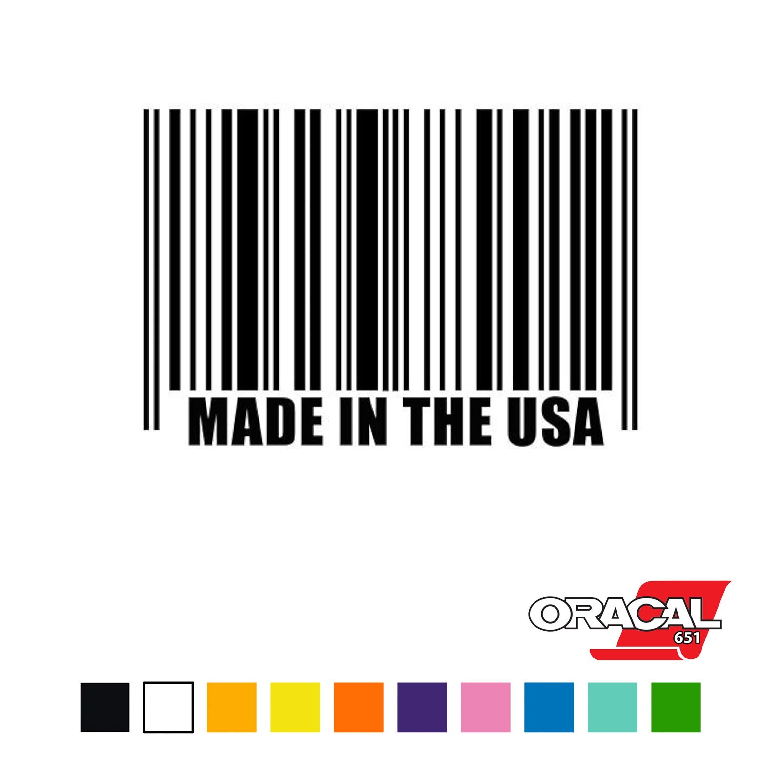 Made In USA Peel & Stick Vinyl Decal Sticker Car Vinyl Wrap Film