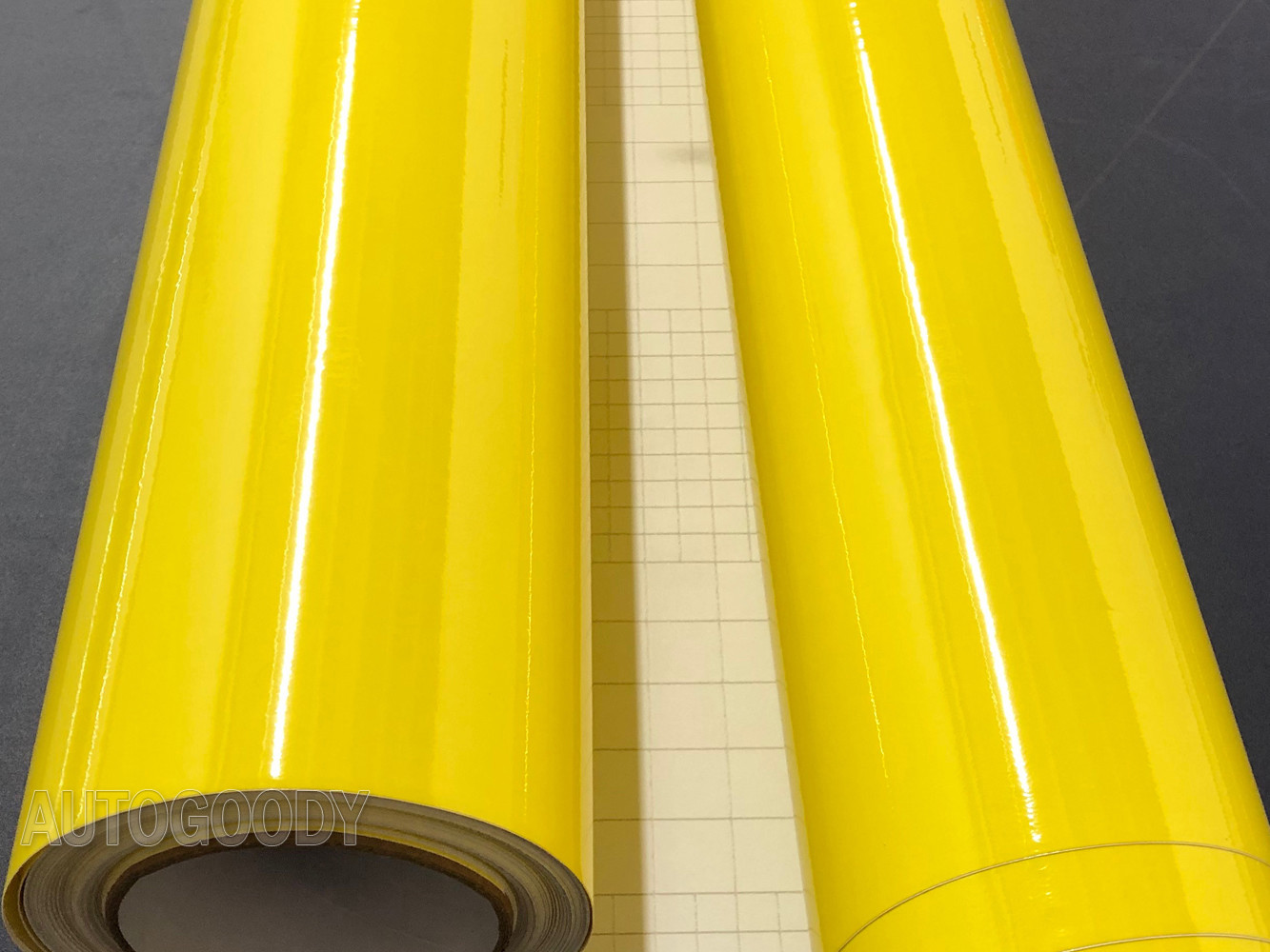 12″ x 60″ Super Gloss Yellow Vinyl Film Wrap Sticker Air Bubble Free 1ft x 5ft