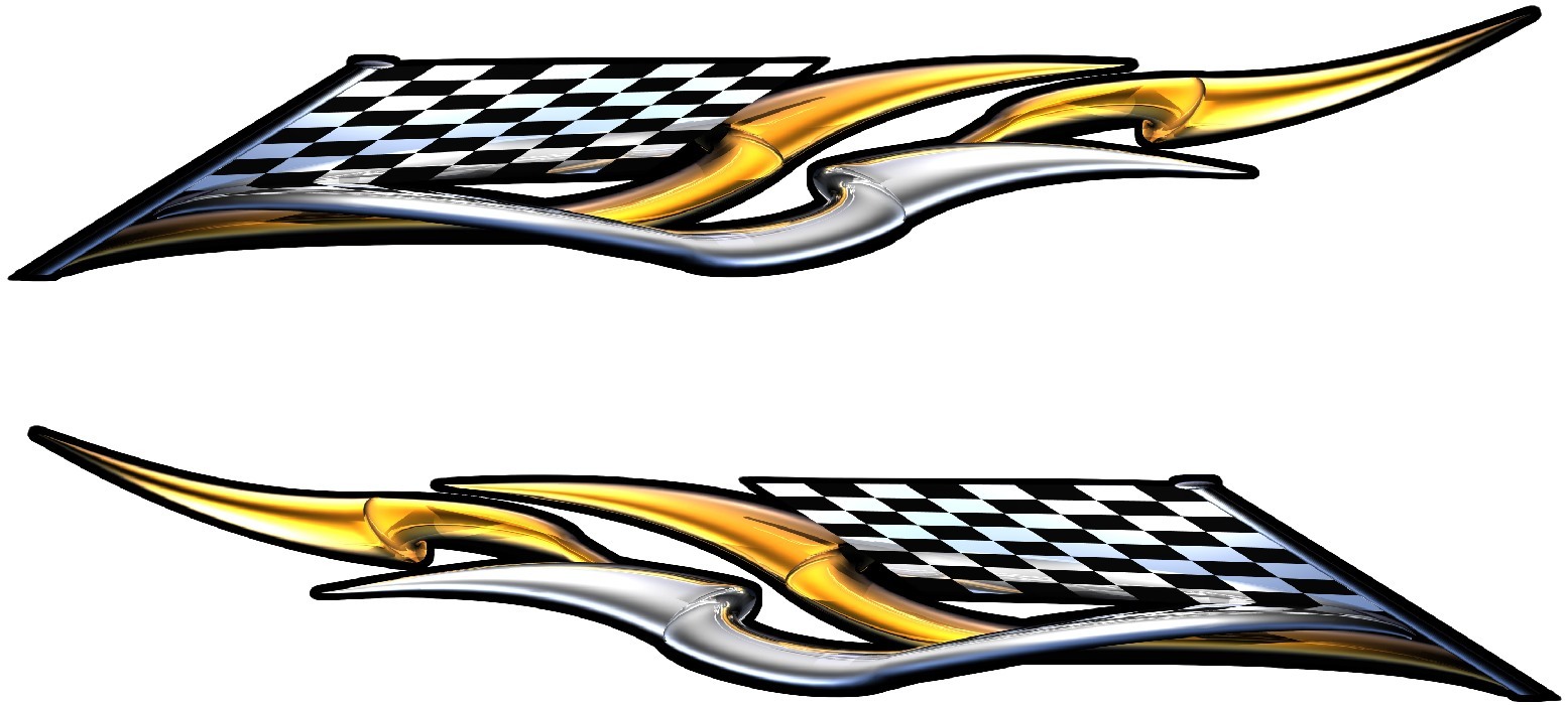 Boat Car Truck Trailer Motorcycle Graphics Decal Vinyl Stickers Flag 25″ X 4″
