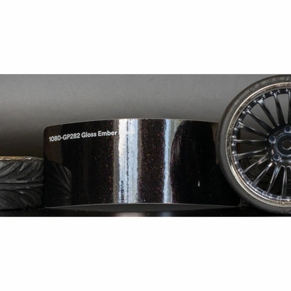 3M 2080 Scotchprint Gloss Ember Black Vinyl Car Wrap Film | GP282