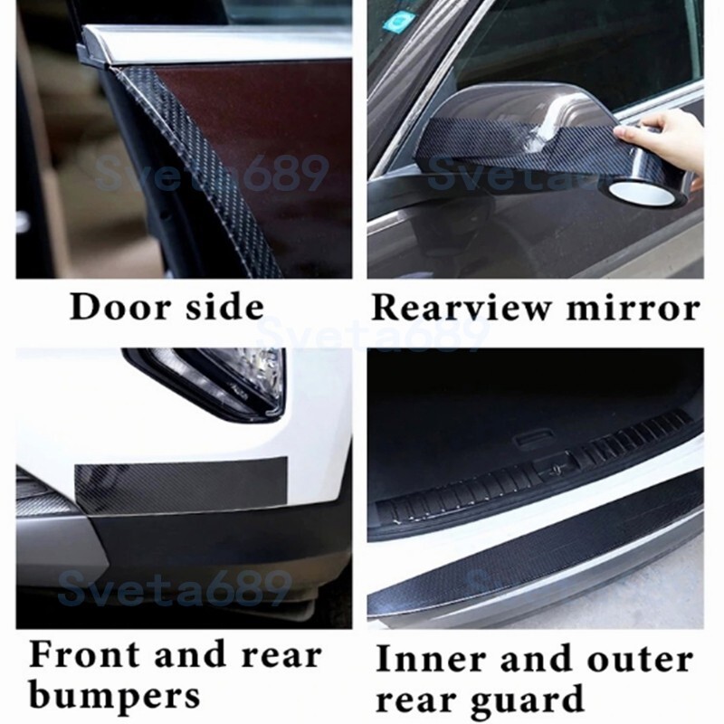 2D 3D 4D 5D Carbon Fiber Vinyl Wrap Sticker CAR Beauty Tape Glossy Texture