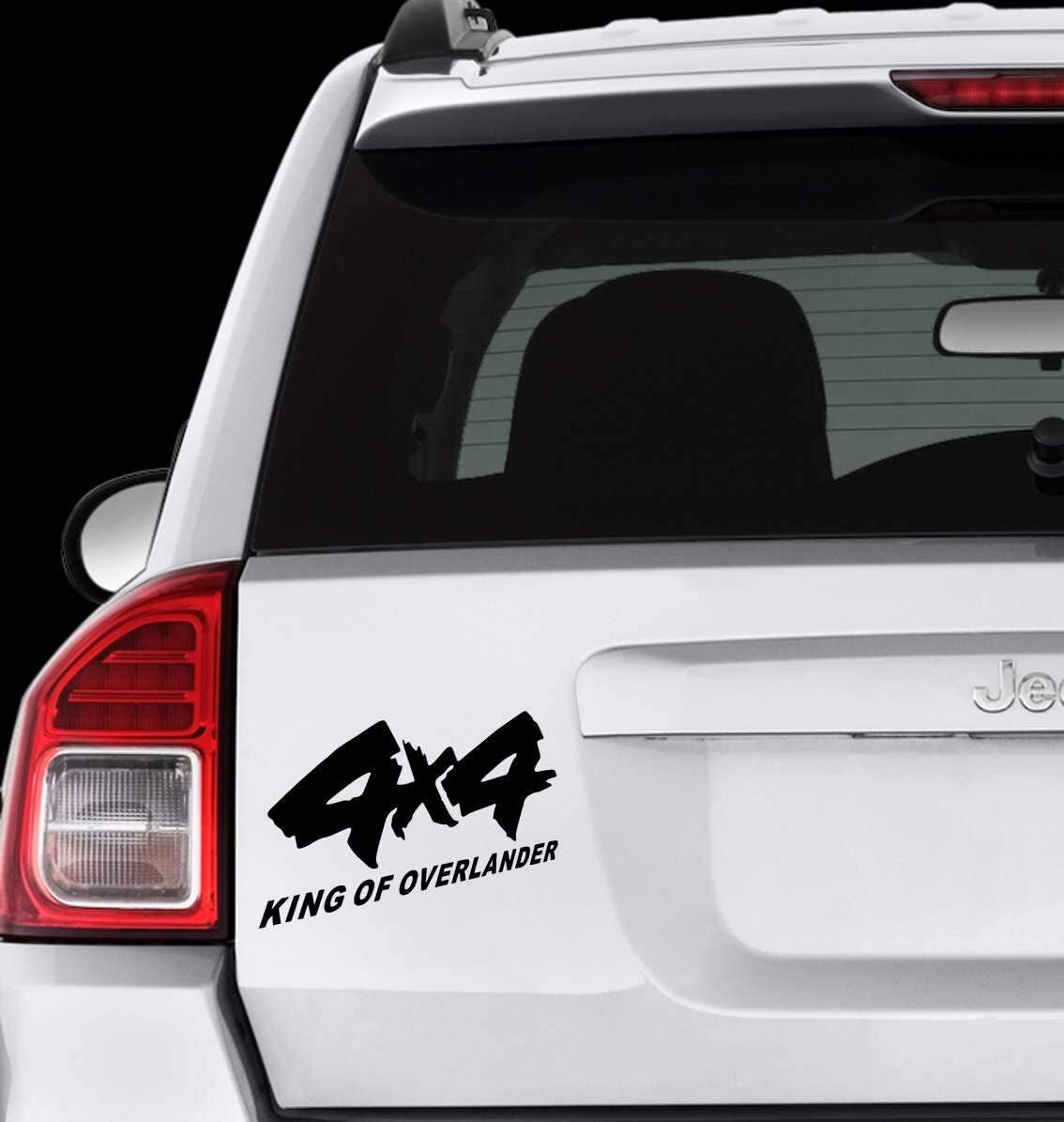 4×4 KING OF OVERLAND Off Road Decal Car Rear Side Trunk Vinyl Sticker Universal