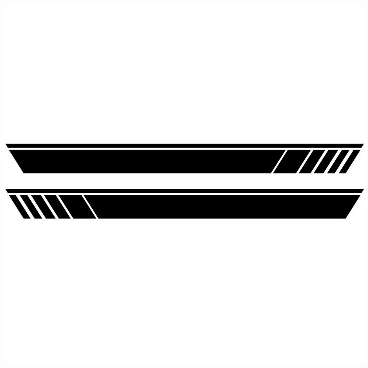 2x Car Truck Side Skirt Door Racing Graphic Vinyl Sticker Decal Stripe Universal