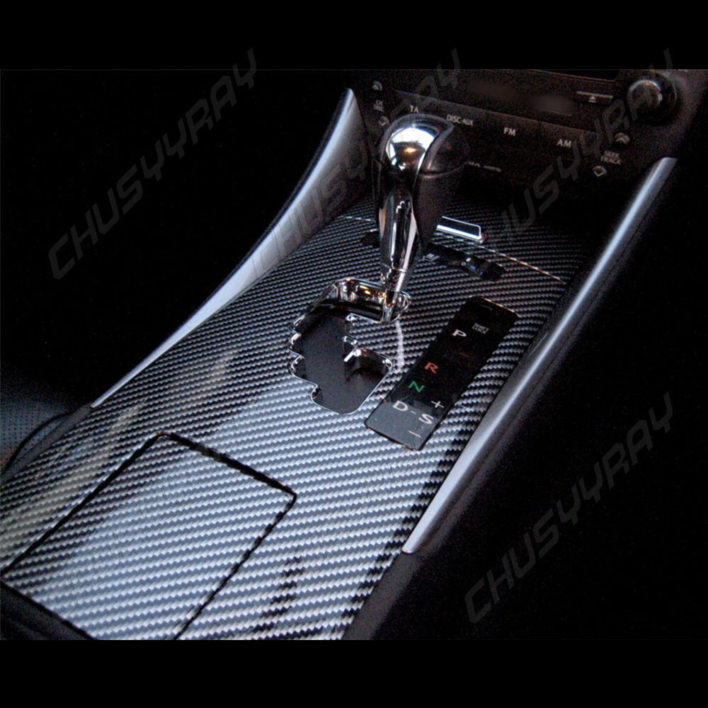 7D 12x 60″ Cool Car Glossy Carbon Fiber Texture Vinyl Wrap Sticker Film Black