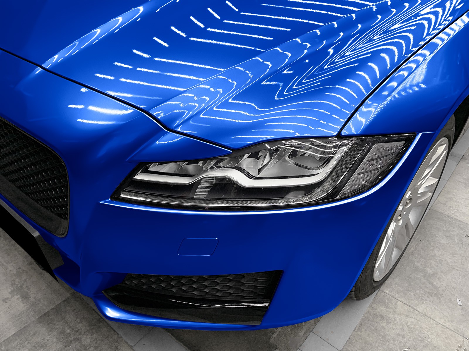 Premium Blue High Gloss Metallic Glossy Sticker Decal Vinyl Wrap Air Release