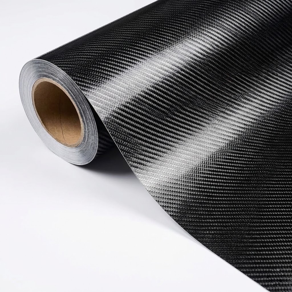 Premium 4D Gloss Carbon Fiber Vinyl Wrap Film Sticker Bubble Free Air Release