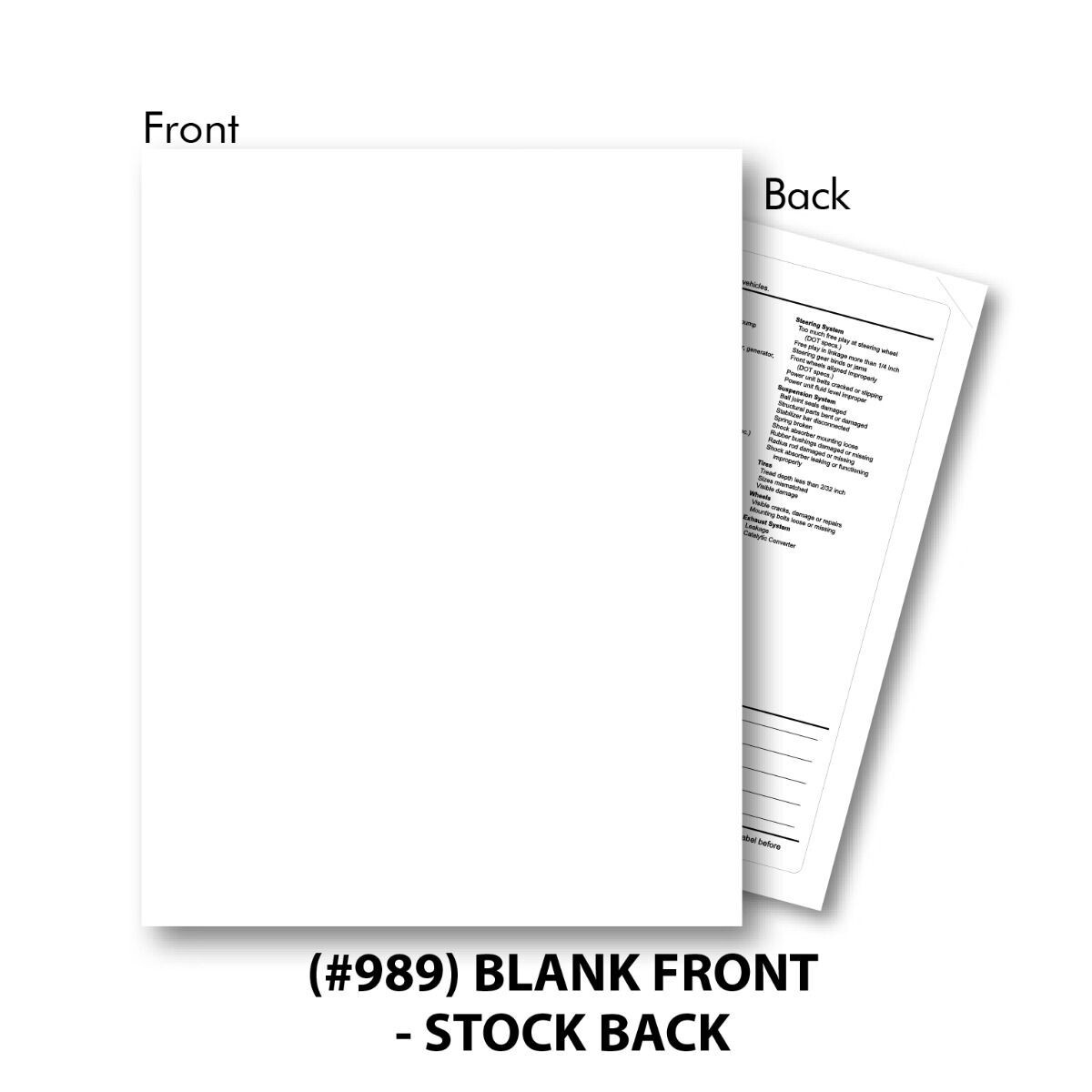 Waterproof Exterior Buyers Guide Backer Only