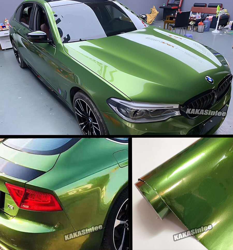 Stretch / Pearl Glossy Sparkle Satin Chrome Vinyl Wrap Car PVC Decal Sticker US
