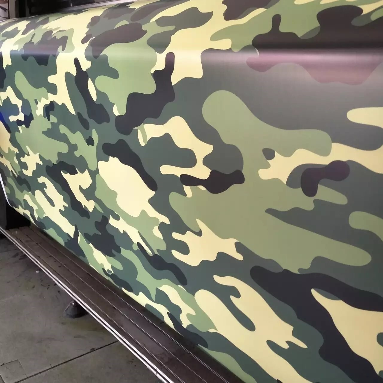 Green Army Camo Camouflage Vinyl Film Wrap Sticker Bubble Free Air Release