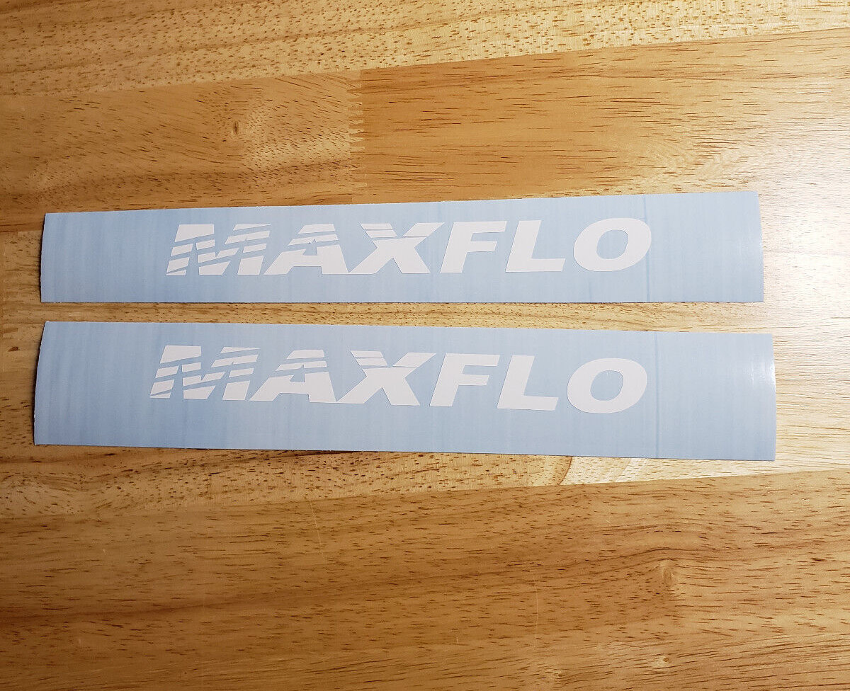 maxflo dust collector DECALS gloss white decals 8″ USA FAST