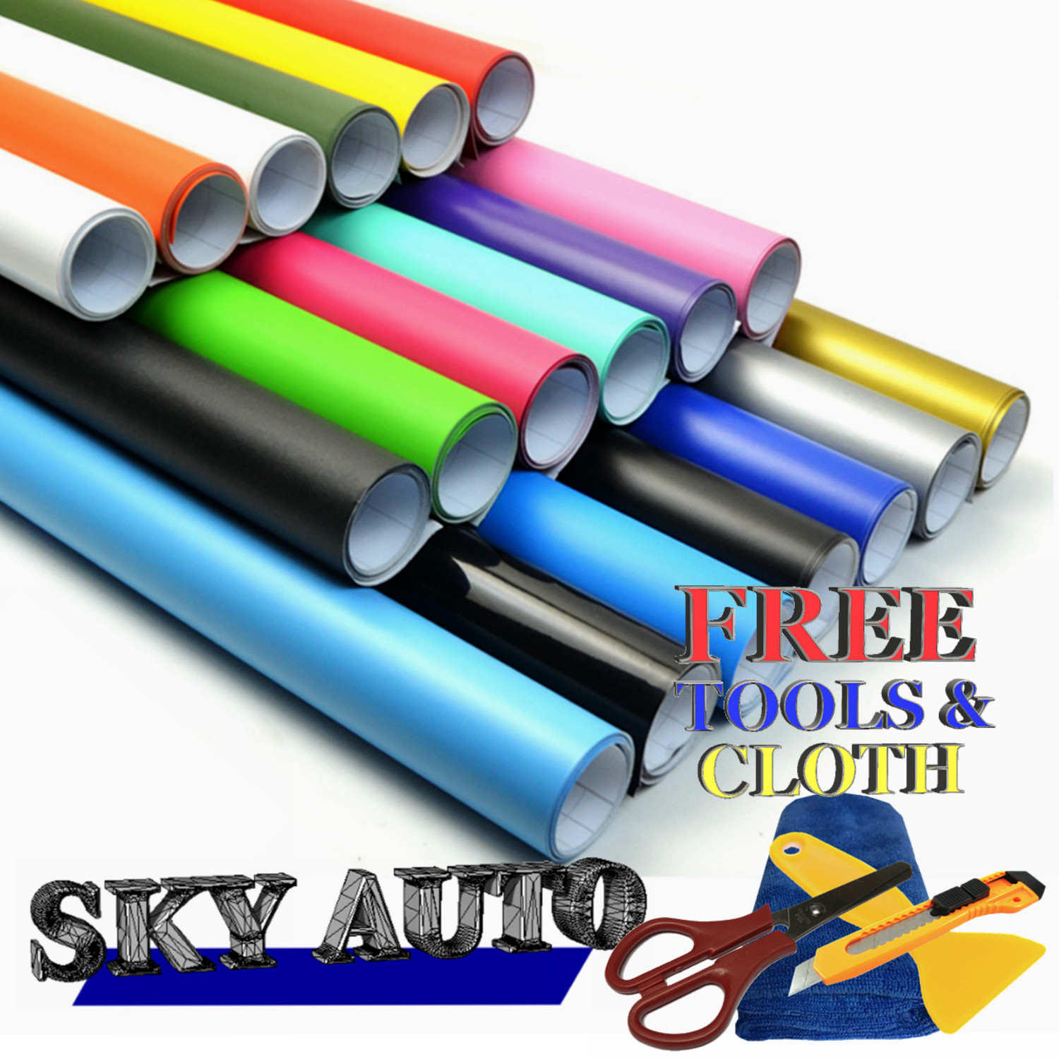 Silver Premium car Satin Matte Chrome Plating Vinyl Sticker sheet Air Release