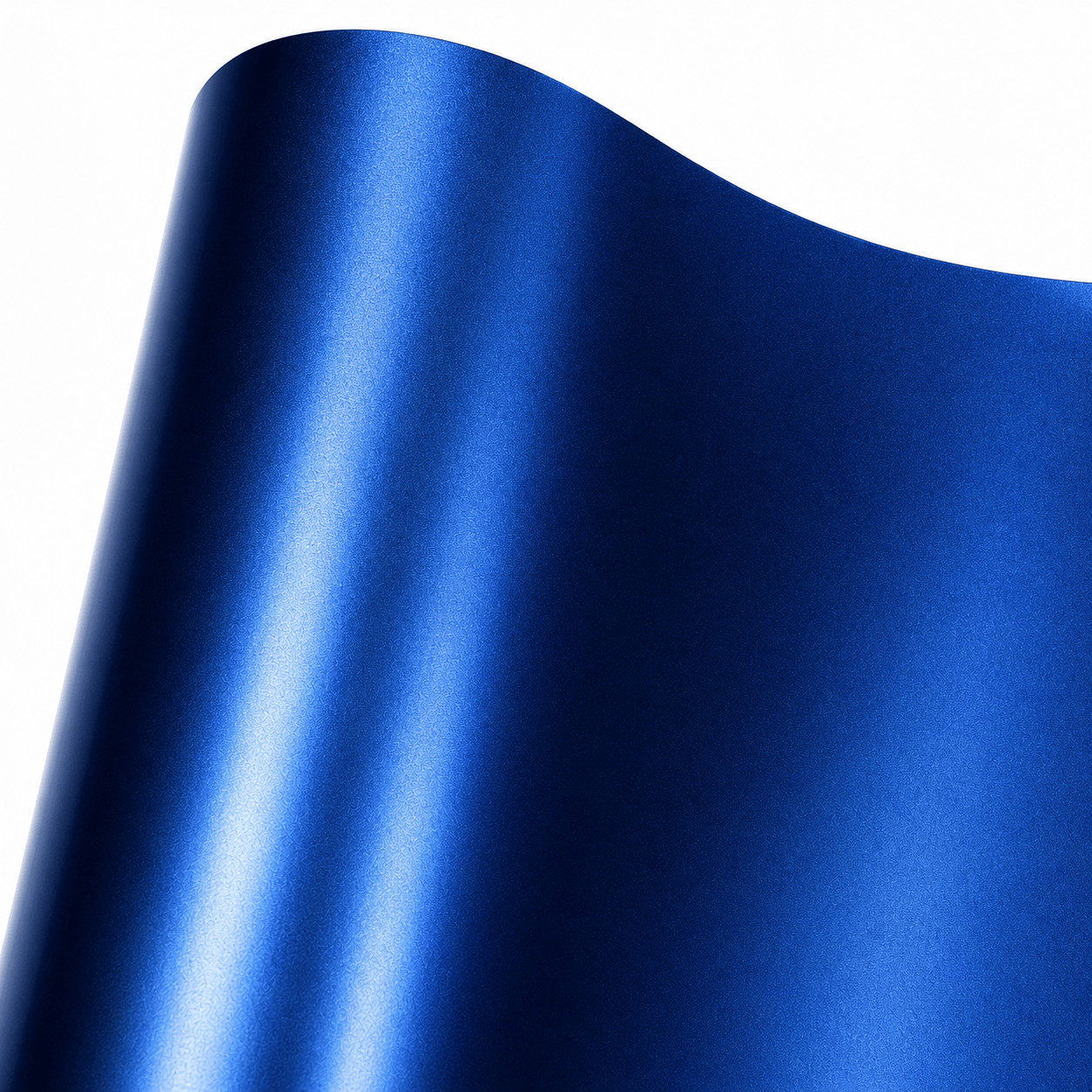 5ft x 50ft Matte Chrome Blue Car Wrap Ultra Smooth No Orange Peel Air Release