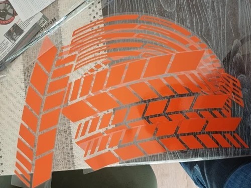 Reflective Wheel Rim Stripe Decal Motorcycle Hub Sticker Tape Universal For 17in