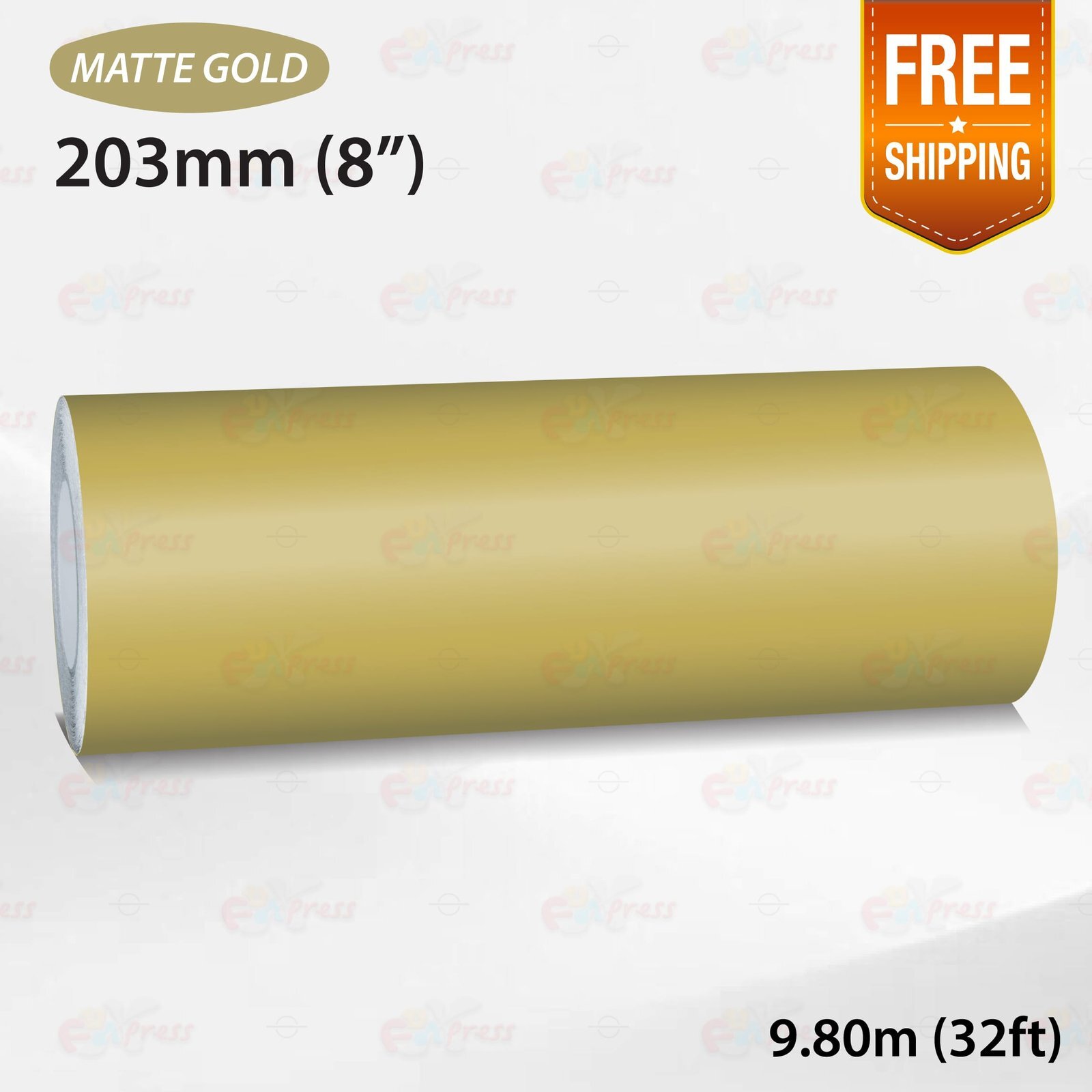 MATTE GOLD 8″ 203mm PIN STRIPE Car Model Streamline TAPE Decal Vinyl Sticker