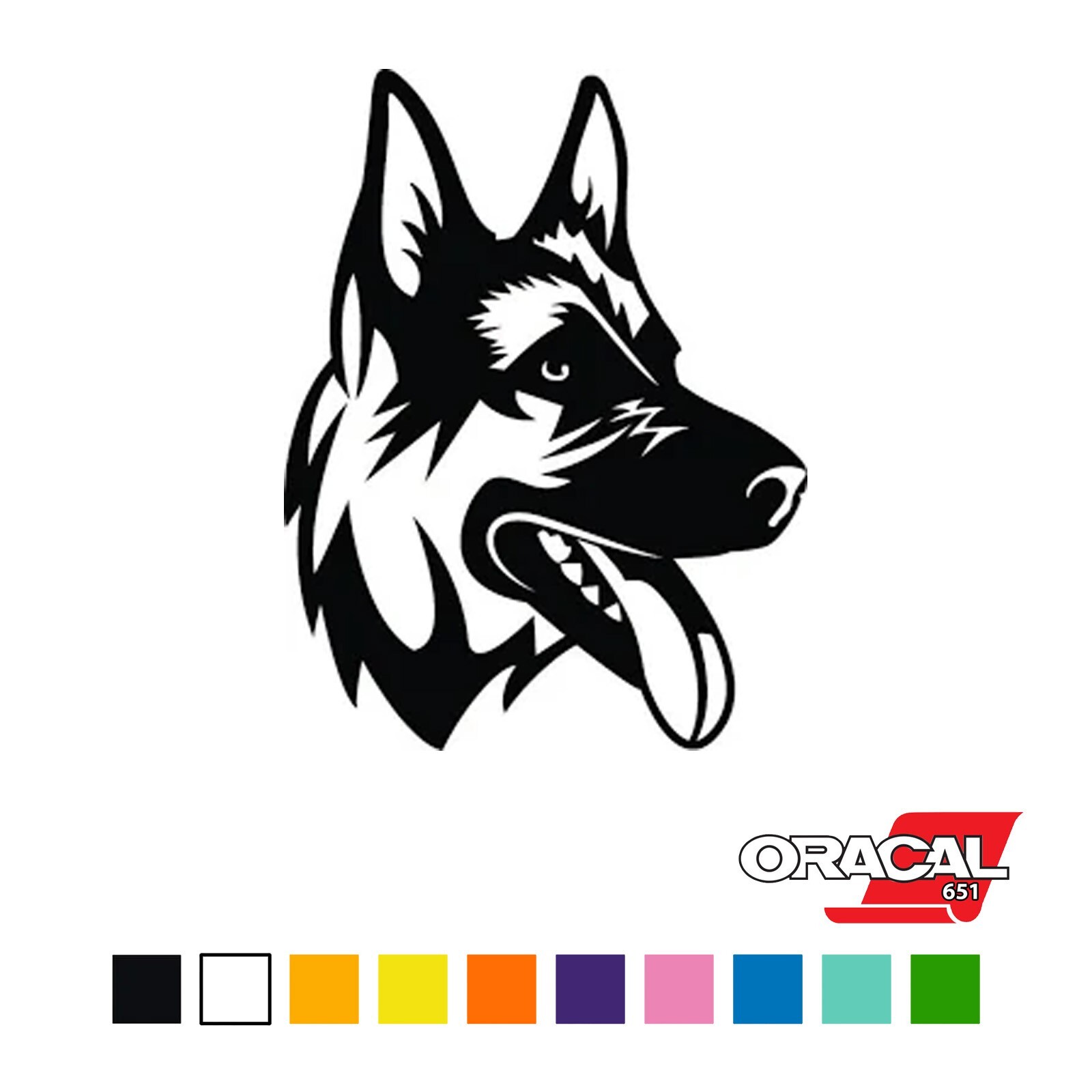 German Shepherd Peel & Stick Vinyl Decal Sticker Car Vinyl Wrap Film