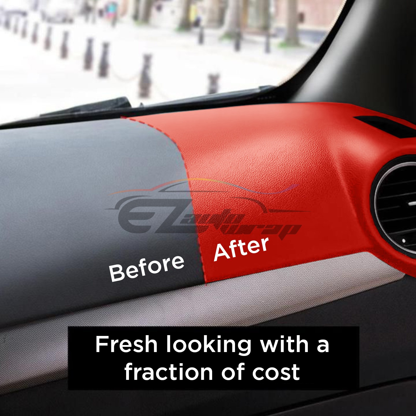 Black Leather Grain Furniture Cabinet Vinyl Car Wrap Sticker Decal Film Sheet