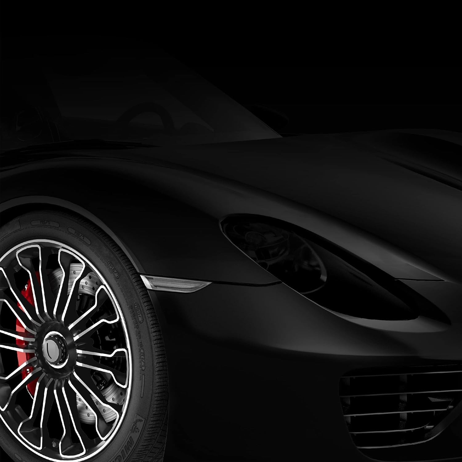 Black Matte Car Wrap Vinyl 3MIL Air Release 8×0.5ft for DIY & Auto