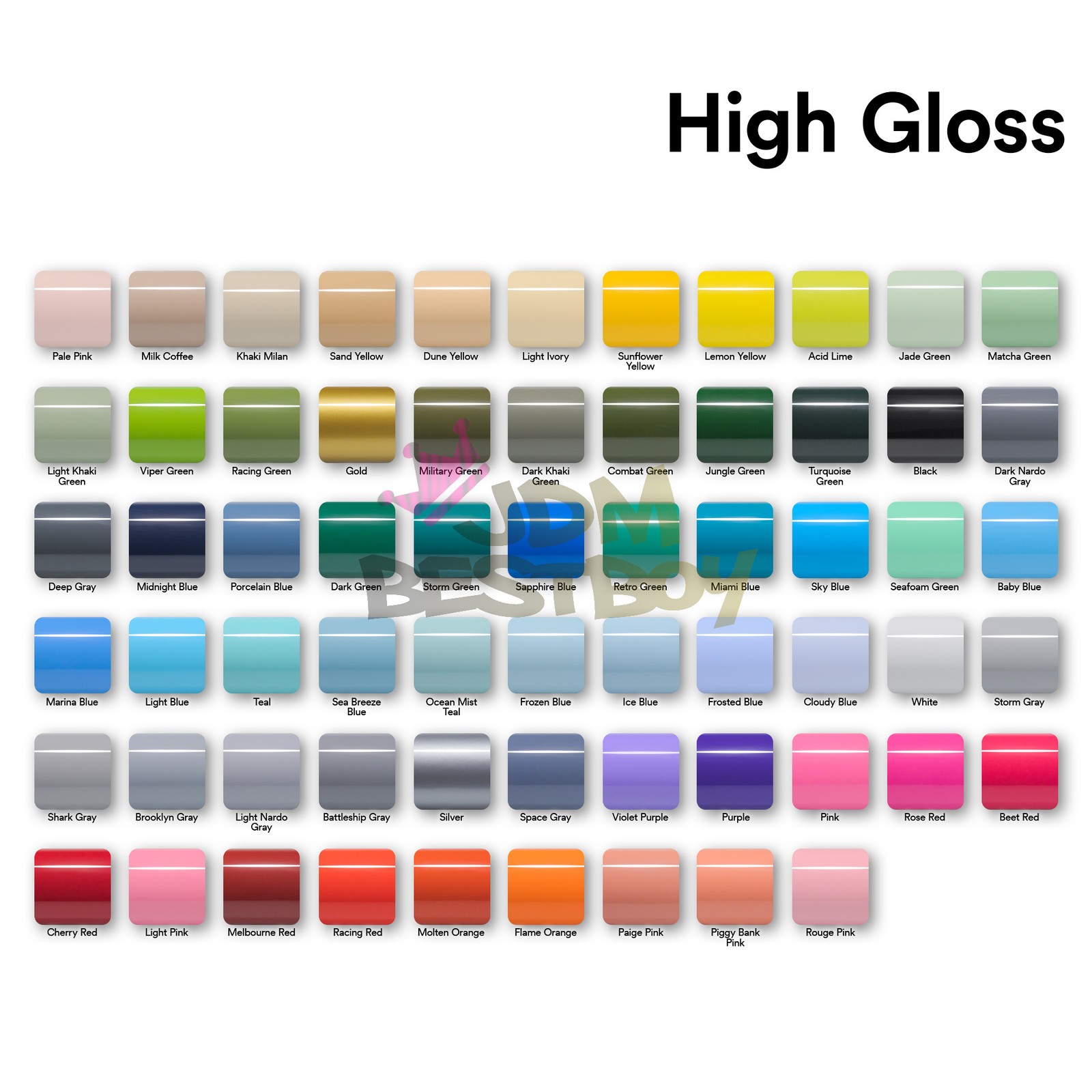 High Gloss Storm Gray Glossy Car Vinyl Wrap Sticker Decal Sheet Film Air Release