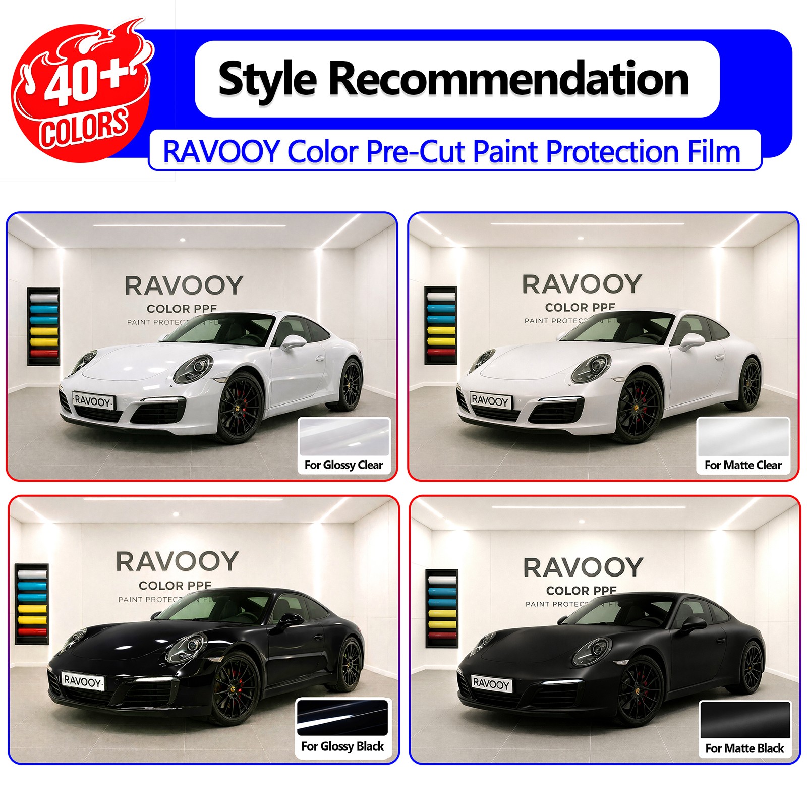 Color Precut PPF Paint Protection Film For BMW 3 Series SE Hybrid 2015-2018