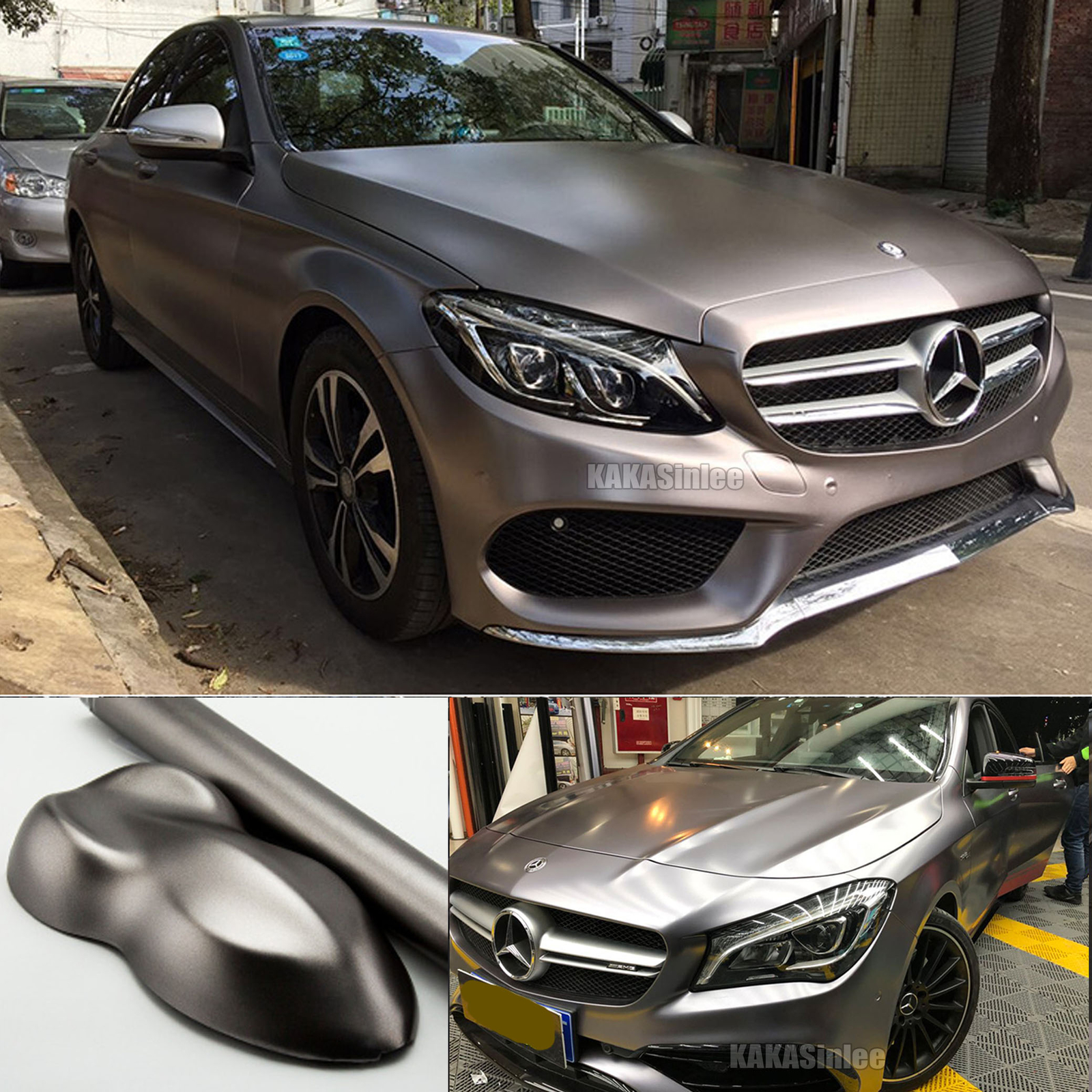 Air Free Entire Car Wrap Pearl Metal Satin Matte Sparkle Chrome Vinyl Sticker US