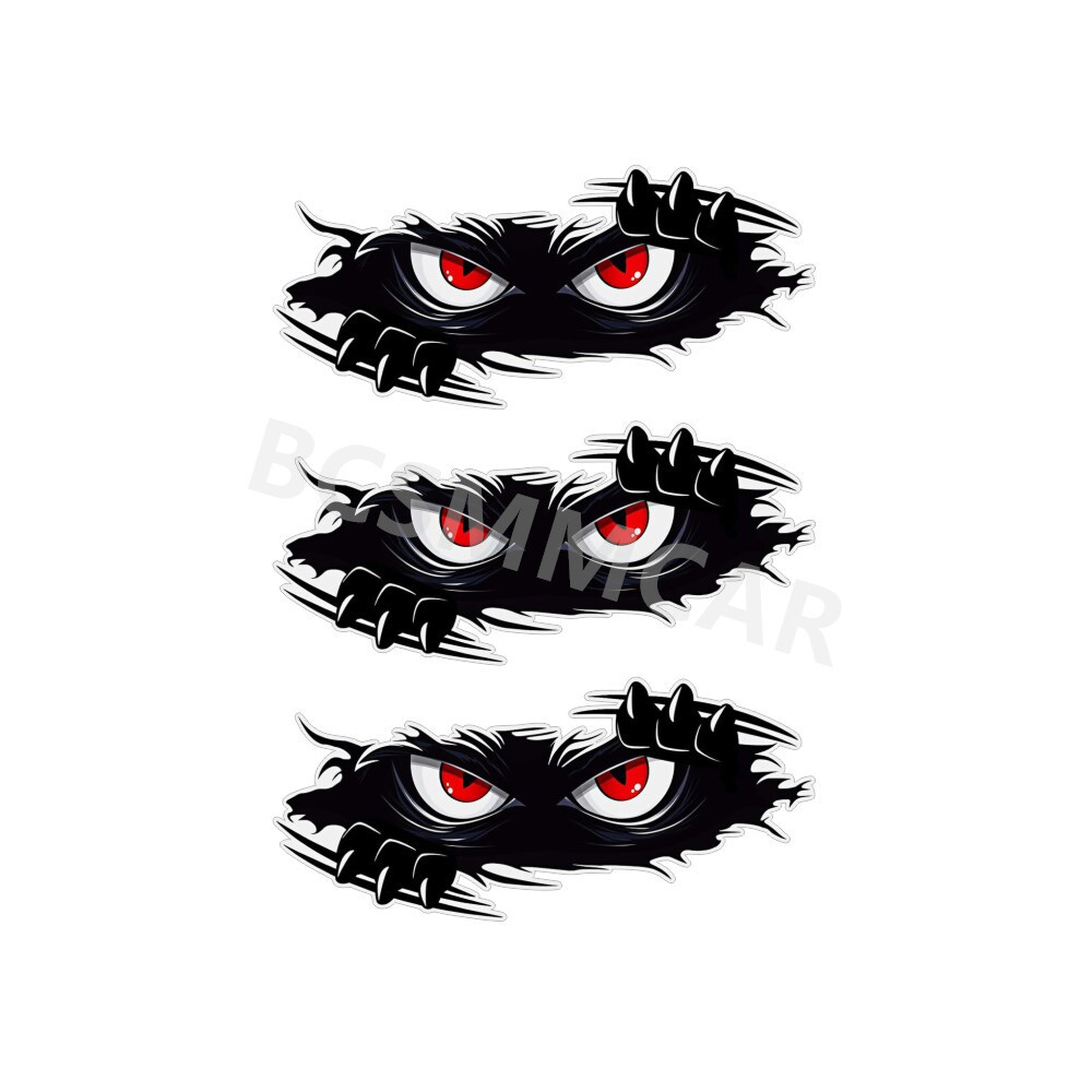 Car Bumper Dents Stickers Peeking Monster Graphic Vinyl Decals Decor Waterproof