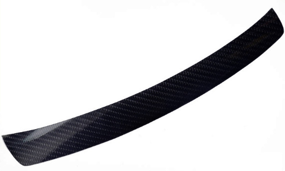 Universal Car Rear Guard Bumper Anti Scratch 5D Black Carbon Fiber Sticker Decal