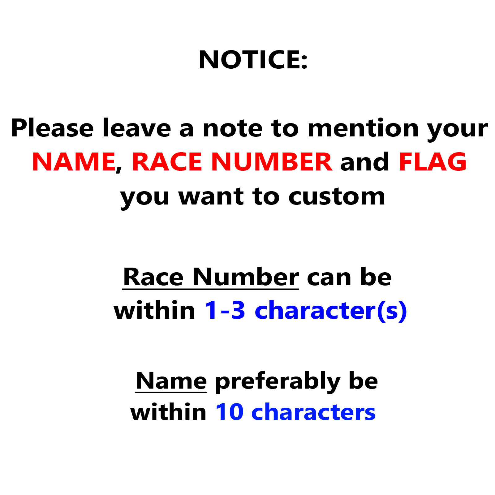 Custom Number Name Flag Glossy Matte Sticker Magnet Racing Car Track Day Door x2