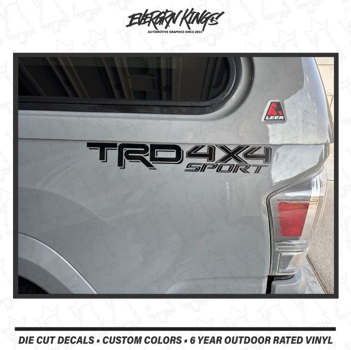 TRD 4×4 SPORT Decal Set for 95-24 Toyota Tacoma Tundra Truck Hilux 4wd Stickers