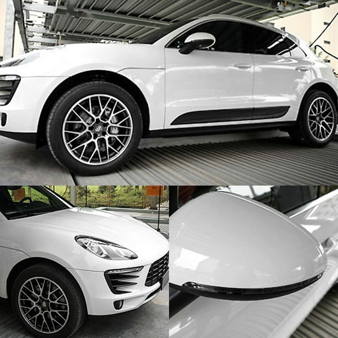 12″ x 60″ Gloss White Vinyl Film Wrap Sticker Decal Air Bubble Free 1ft x 5ft
