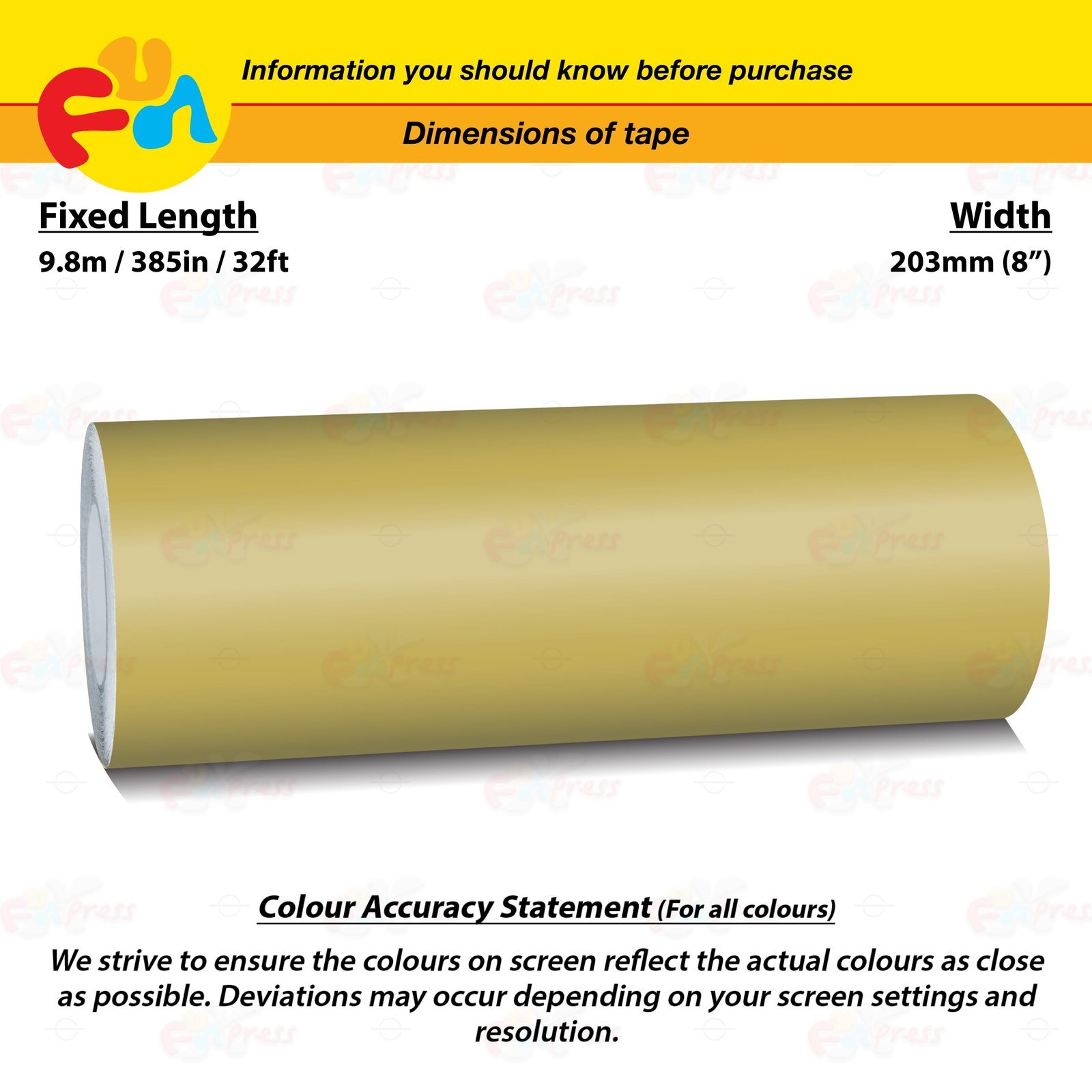 MATTE GOLD 8″ PIN STRIPE Car Model Motorcycle Decal TAPE Vinyl Sticker 203mm