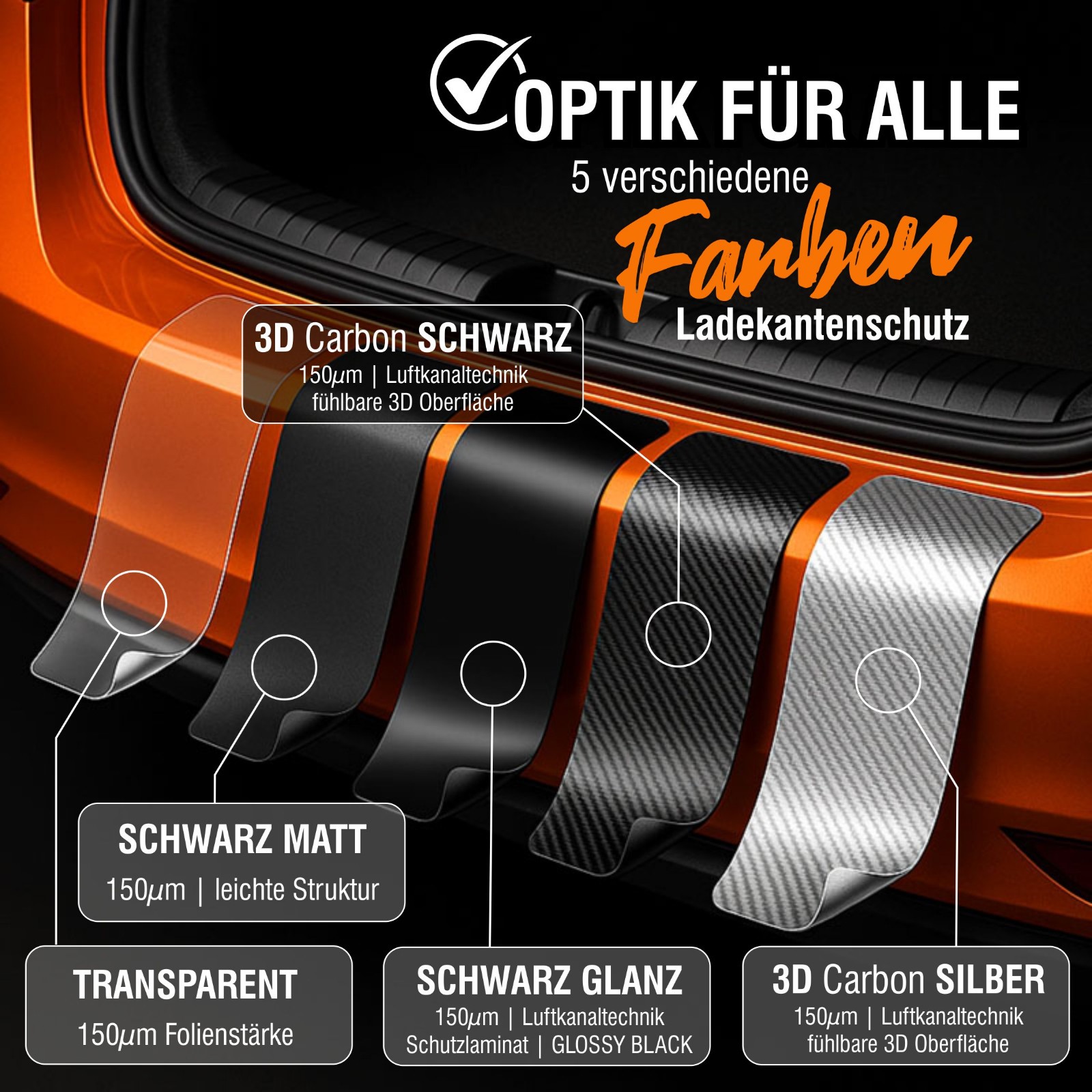 Lackschutzfolie für VOLVO Ladekantenschutz ✔ Autozubehör ✔ 100% paßgenaue Folie