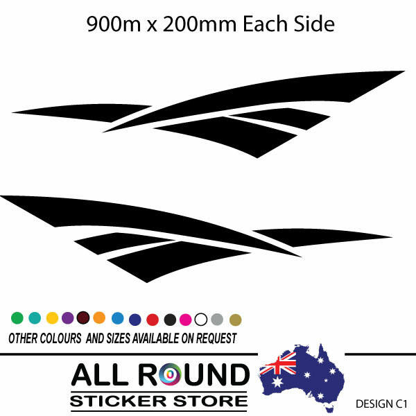 900mm Stripes One Colour Vehicle Boat RV Campervan Caravan Motorhome C1