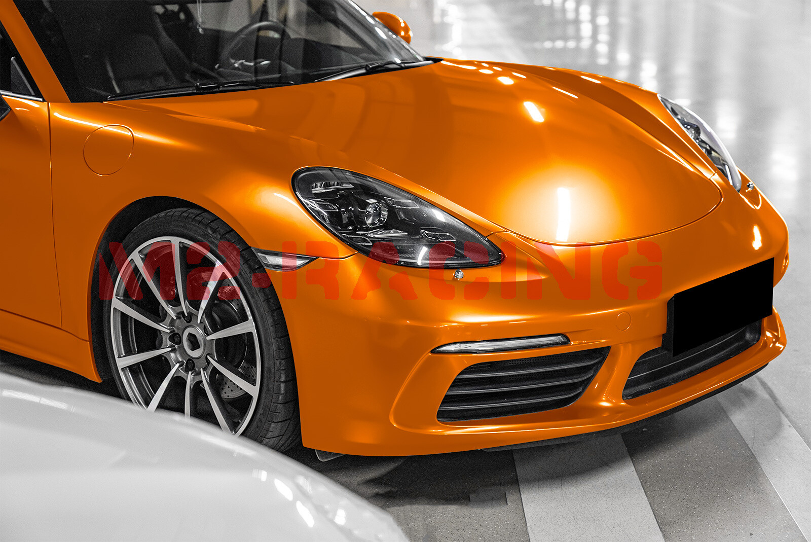 Premium Orange High Gloss Metallic Glossy Sticker Decal Vinyl Wrap Air Release