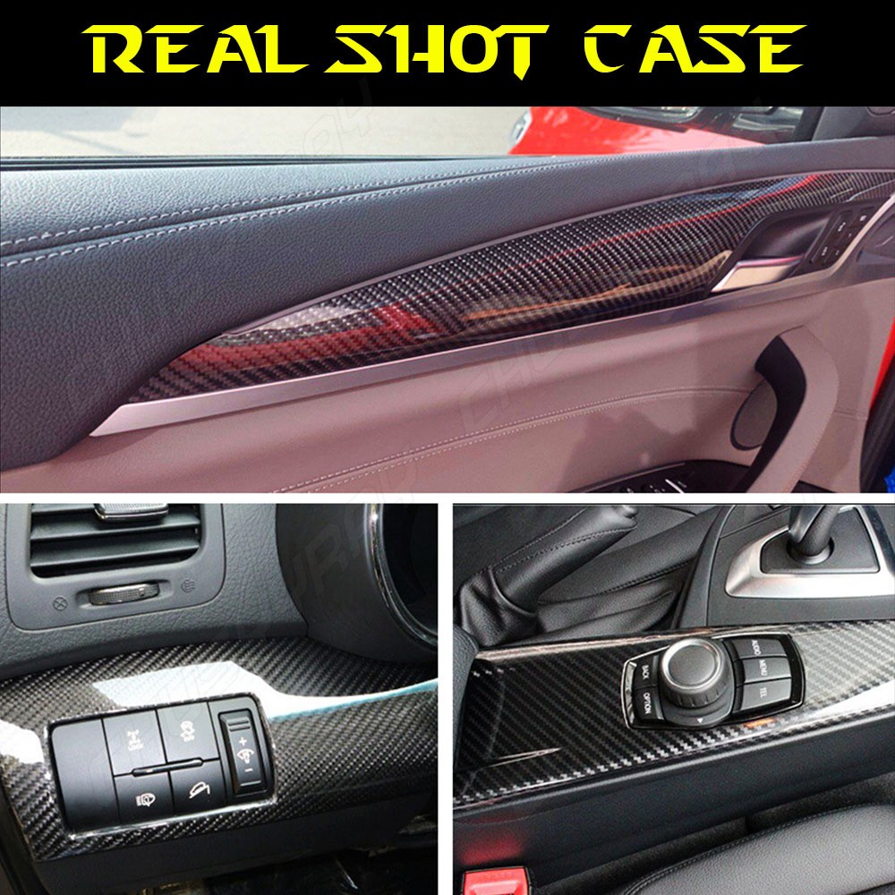 Set of 1: 5D Carbon Fiber Texture Vinyl Film for Auto Interior Trim & Parts Wrap
