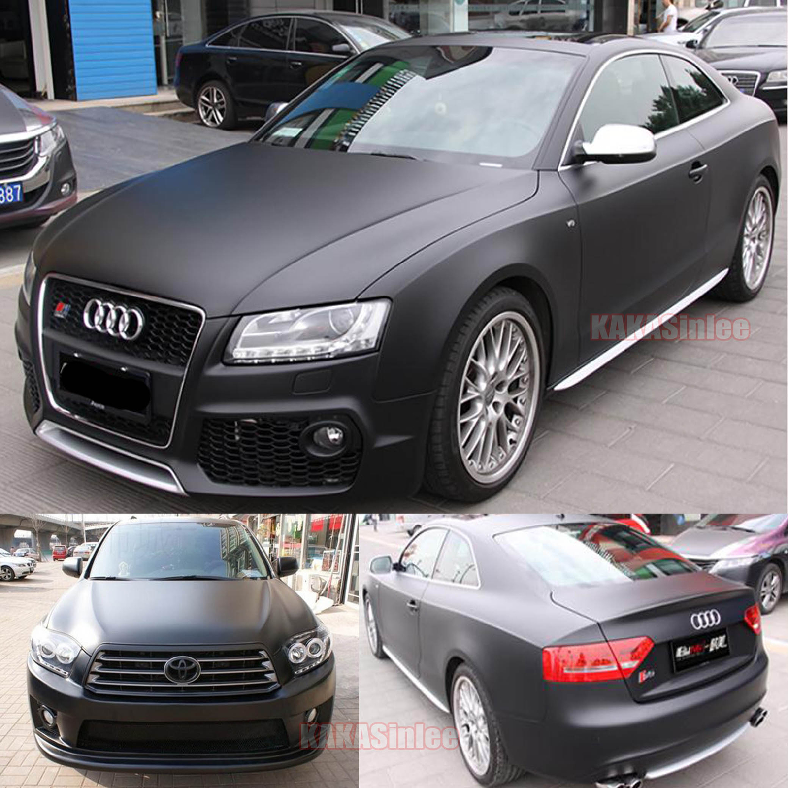 Air Free Black / Car Chameleon Satin Chrome Pearl Metal Vinyl Wrap Sticker HDUS