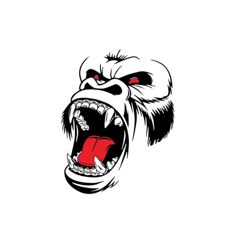 Car Decal Truck Side Door Bonnet Vinyl Horror Gorilla Graphics Decor DIY Sticker