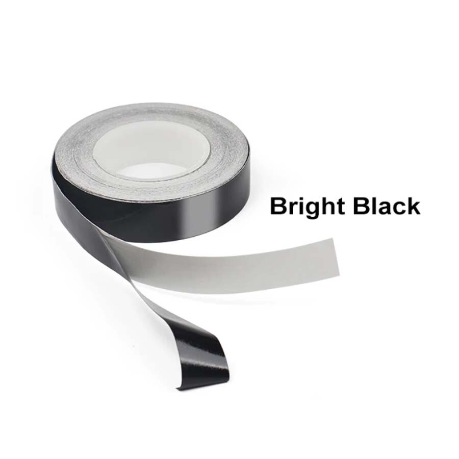Car Window Trim Vinyl Film Door Waistline DIY Sticker Black Line 1 Roll 2cm*10m