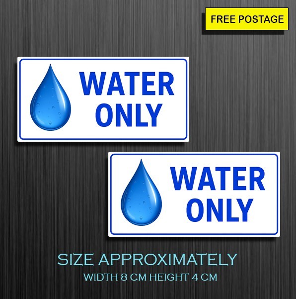 2X Water Only, Vinyl Self Adhesive Waterproof stickers popular