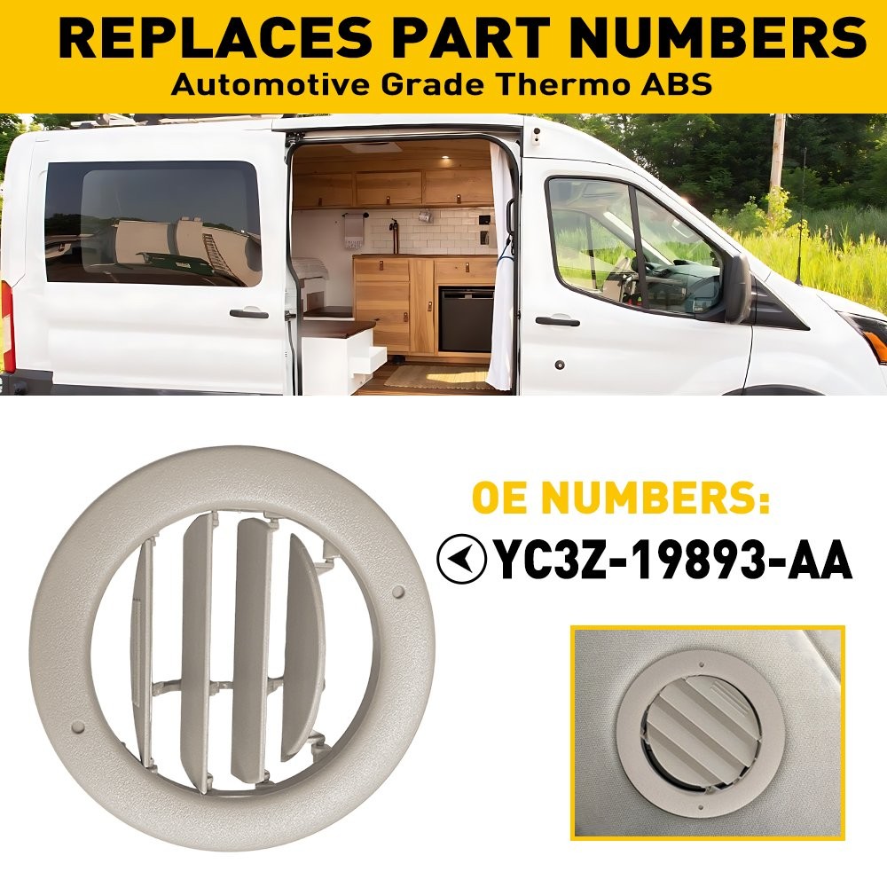 OE YC3Z-19893-AA Roof Air Vent Louvre Grille For 2015-2025 Ford Transit Van 2-6X