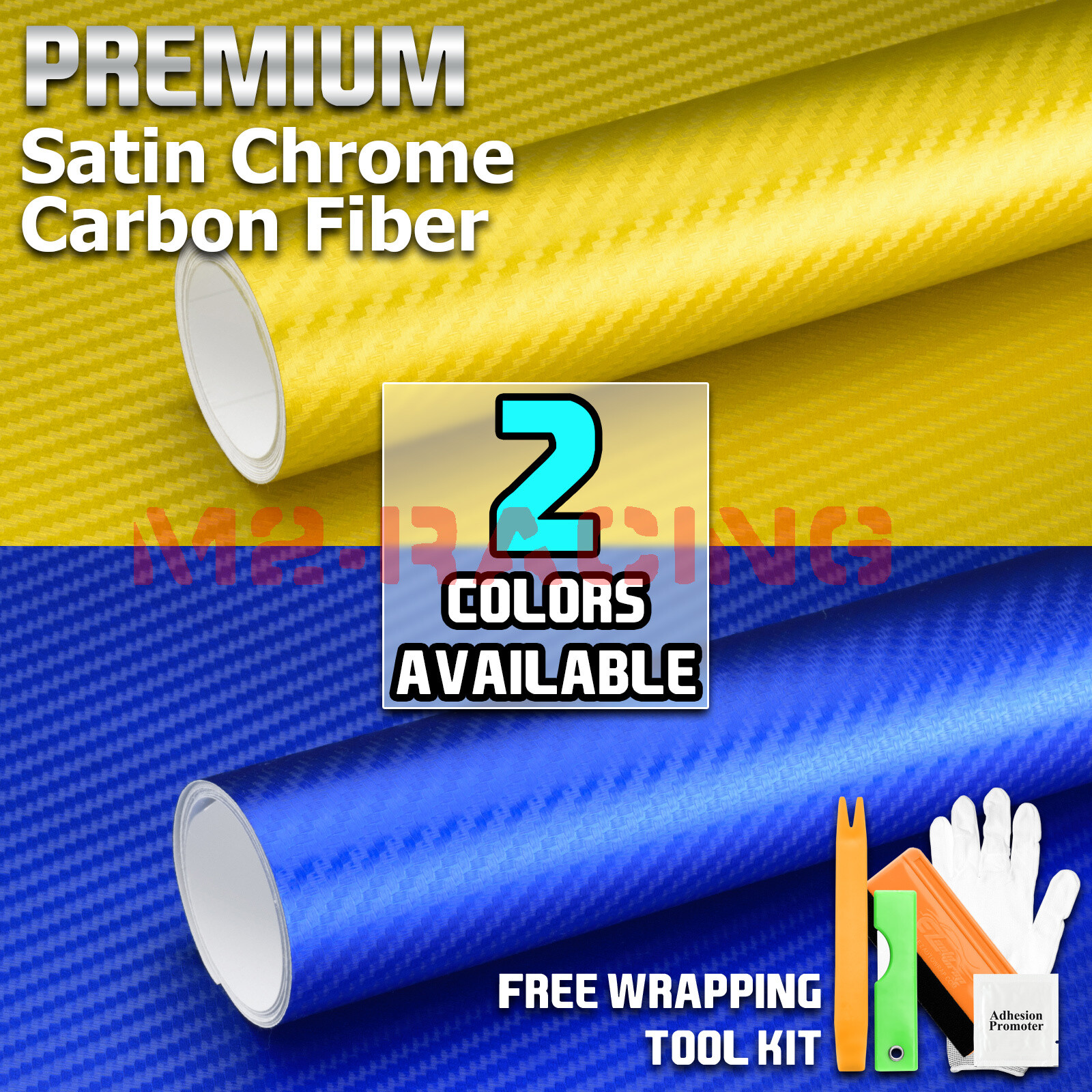 Premium Satin Chrome Carbon Fiber Vinyl Wrap Bubble Air Release Decal Sticker