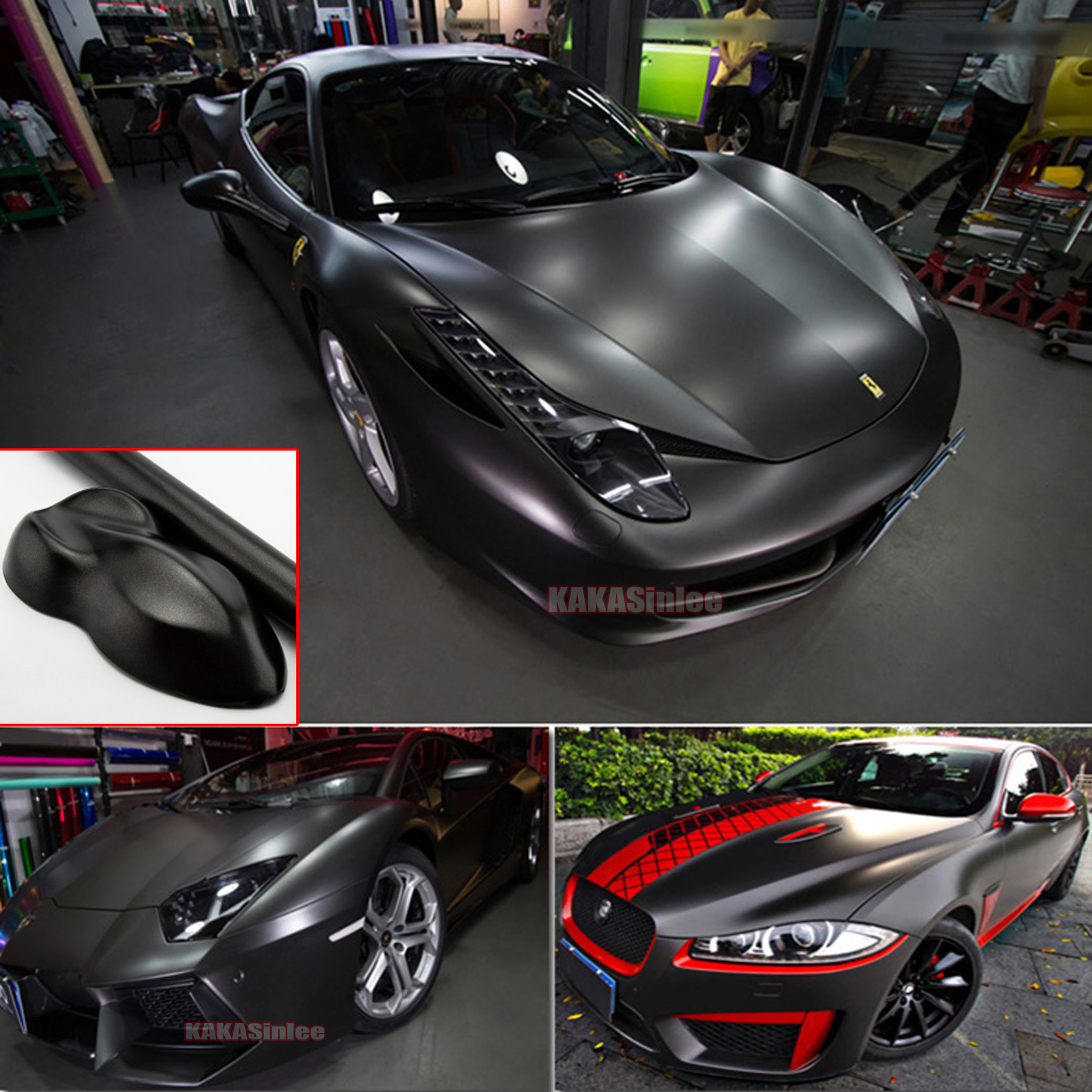 Air Free Entire Car Wrap Pearl Metal Satin Matte Sparkle Chrome Vinyl Sticker US