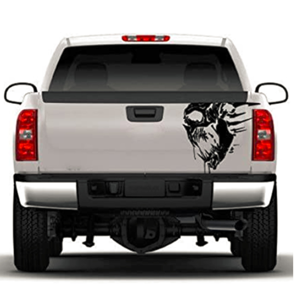 2x Skull Sticker Film Car Vinyl Graphic Decals Body Tailgate Auto Accessories