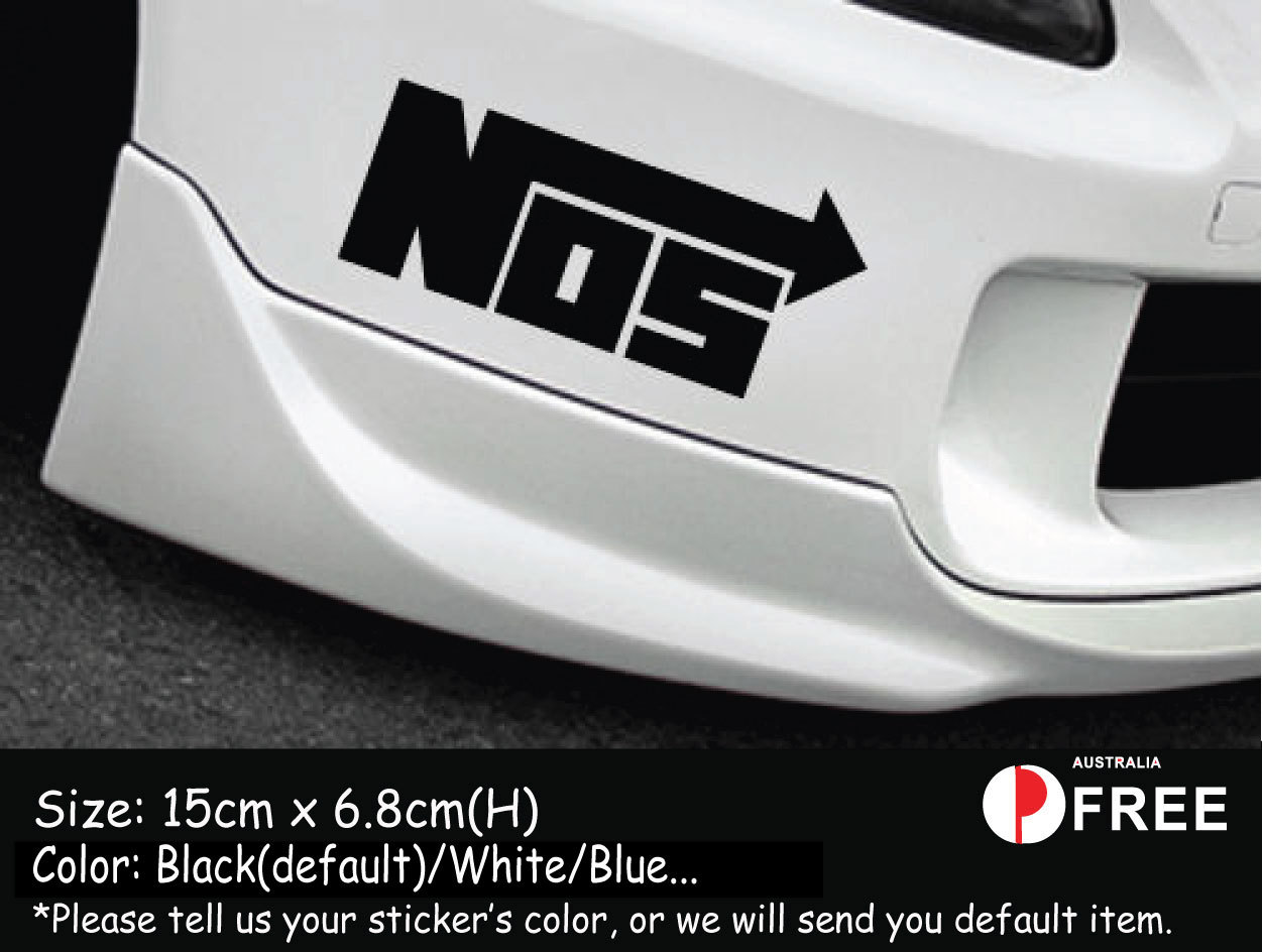 NOS Funny Car Stickers Truck Boat Stickers Decals Best Gift. Present-